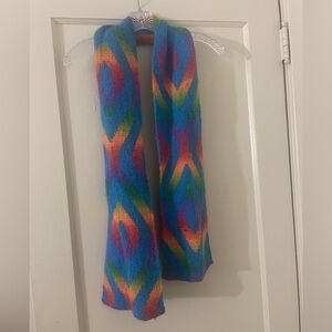 Vibrant Multicolor Knit Scarf
